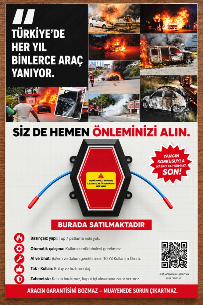 Aerosol Araç Yangın Söndürücü