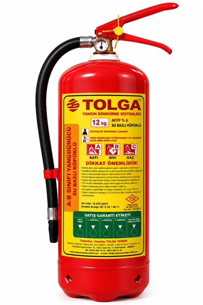 12 kg AFF Köpüklü Yangın Söndürücü
