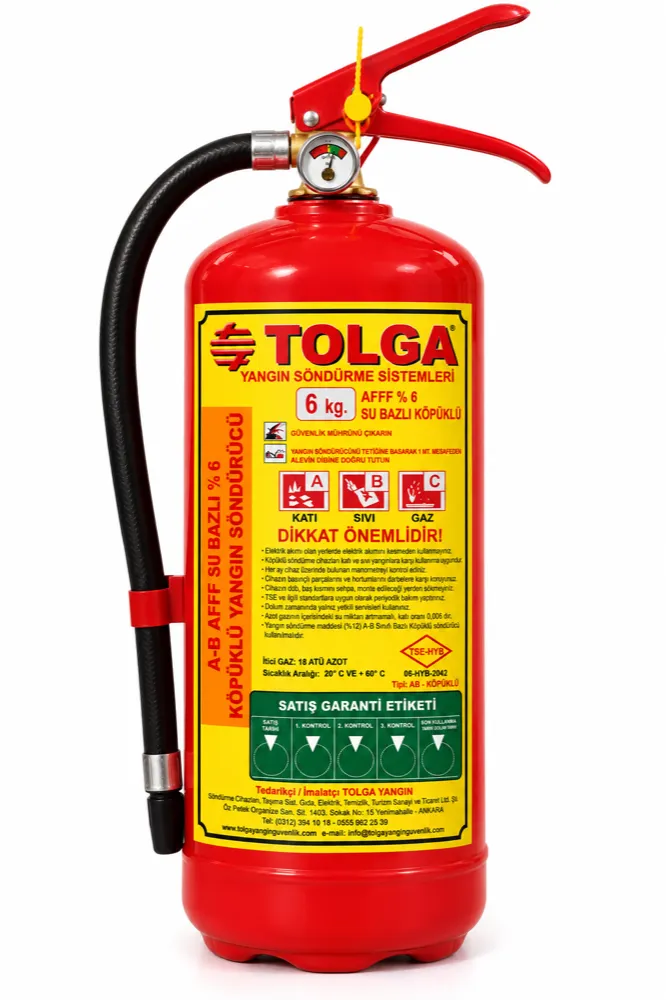 6 kg AFF Köpüklü Yangın Söndürücü