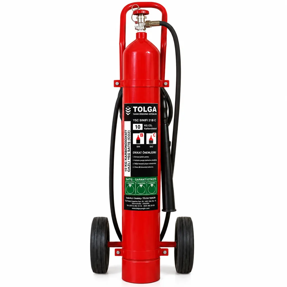 10 kg Arabalı CO2 Yangın Söndürme Cihazı