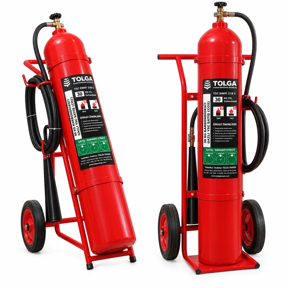 30 kg Arabalı CO2 Yangın Söndürme Cihazı