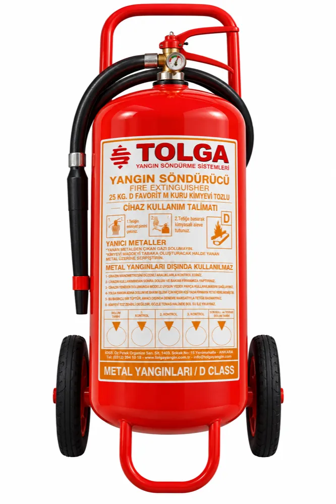 25 kg D Sınıfı Metal Yangın Söndürme Tozu